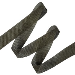 Окантовочная лента-бейка, цвет Тёмно-Серый 22мм (на отрез)  в Сарове