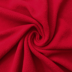 Флис Односторонний 130 гр/м2, цвет Красный (на отрез)  в Сарове