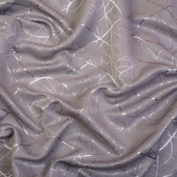 Ткань Блэкаут для штор светозатемняющая 75% &quot;Ледовое тиснение цвет Серый&quot; (на отрез)  в Сарове