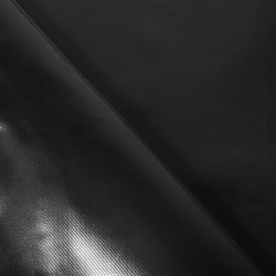 Ткань ПВХ 450 гр/м2, Чёрный (на отрез)  в Сарове