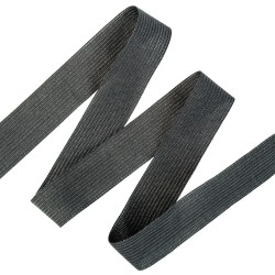 Окантовочная лента-бейка, цвет Чёрный 22мм (на отрез)  в Сарове
