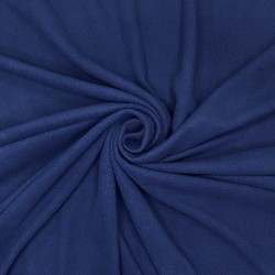Ткань Флис Односторонний 130 гр/м2, цвет Темно-синий (на отрез)  в Сарове