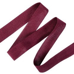 Окантовочная лента-бейка, цвет Бордовый 22мм (на отрез)  в Сарове