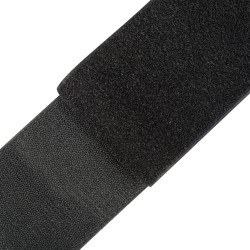 Контактная лента 100мм цвет Чёрный (велькро-липучка, на отрез)  в Сарове