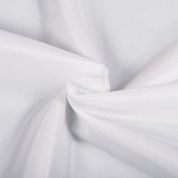 Ткань подкладочная Таффета 190Т, цвет Белый (на отрез)  в Сарове