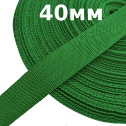 Лента-Стропа 40мм, цвет Зелёный (на отрез)  в Сарове