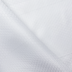 Ткань Оксфорд 300D PU Рип-Стоп СОТЫ, цвет Белый (на отрез)  в Сарове