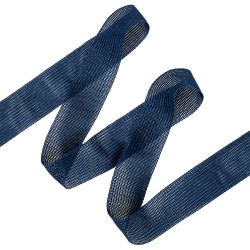Окантовочная лента-бейка, цвет Синий 22мм (на отрез)  в Сарове