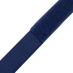 Контактная лента 25мм цвет Тёмно-Синий (Велькро-липучка), на отрез  в Сарове