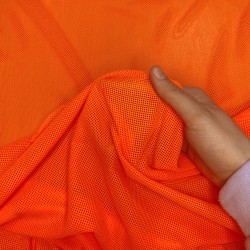 Трикотажная Сетка 75 г/м2, цвет Оранжевый (на отрез)  в Сарове